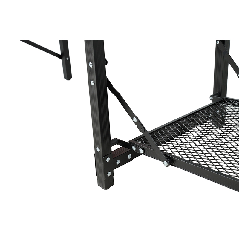 Iron Frame Aluminum Alloy Folding Table