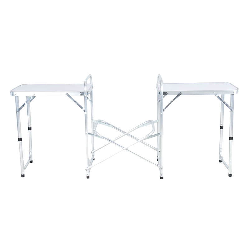 Iron Frame Aluminum Alloy Folding Table