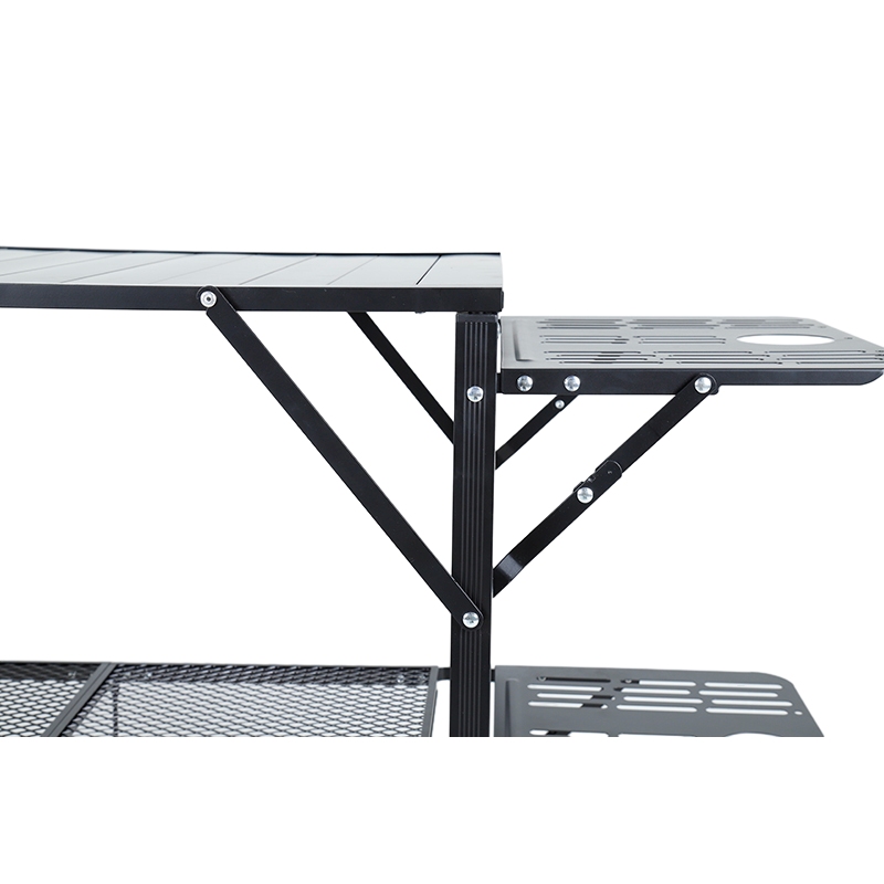 Iron Frame Aluminum Alloy Folding Table